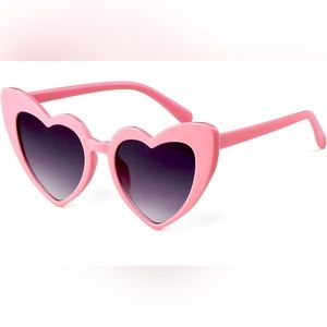Heart Shaped Sunglasses Pink